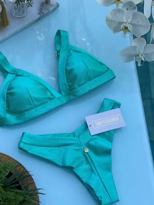 Melina Seafoam Green Brazilian Bikini Set My Store
