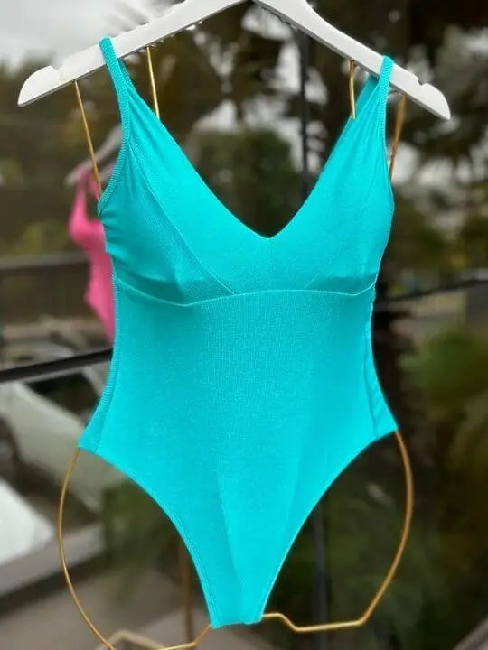 Lis Blue Tiffany One Piece Brazilian Swimsuit My Store