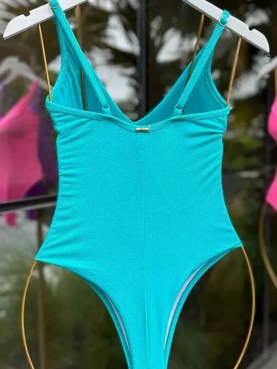 Lis Blue Tiffany One Piece Brazilian Swimsuit My Store