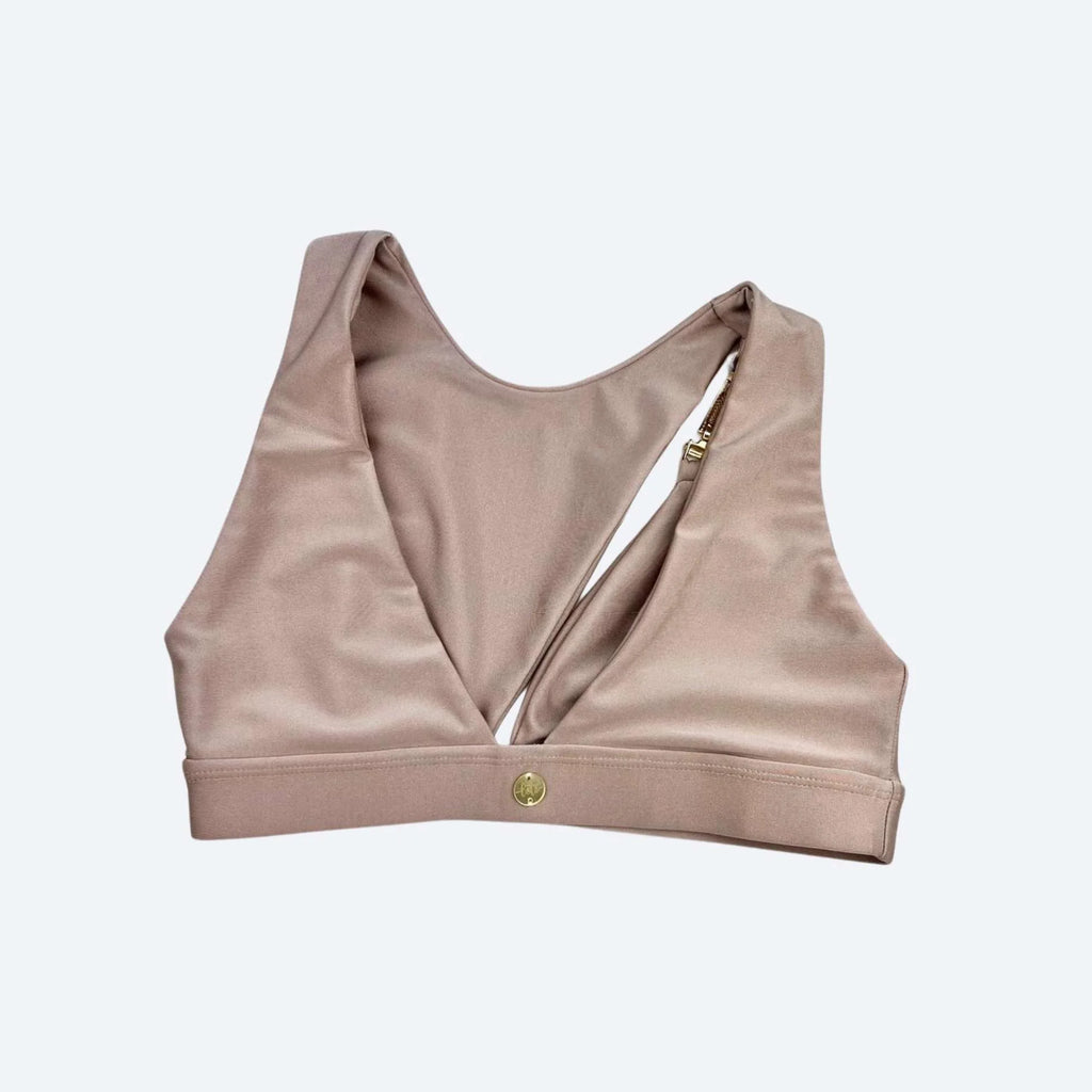 Asymmetrical Ivory Fitness Top