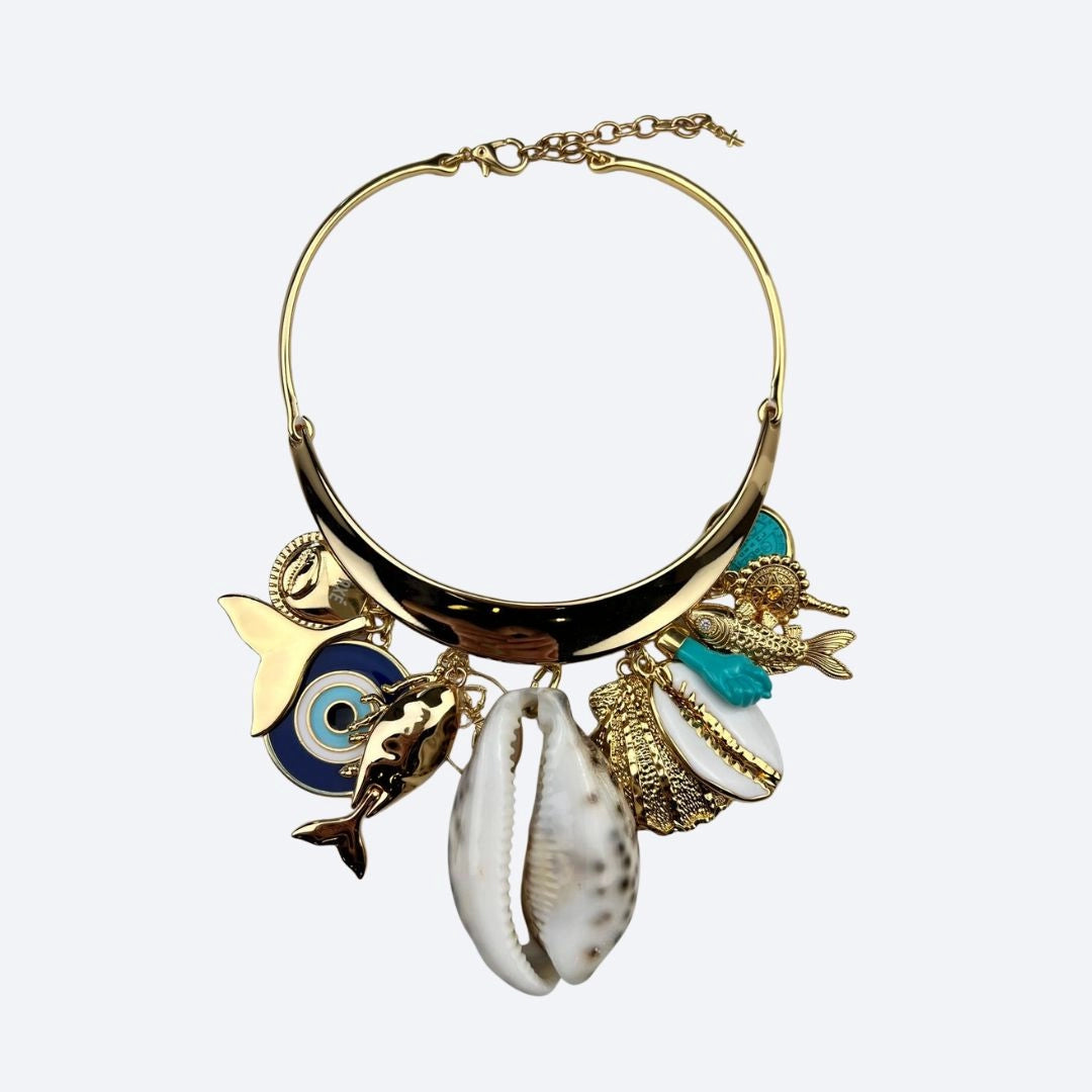 Charm Necklace Protection Handcrafted Brazilian Coastal Jewelry