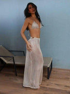 Sardenha Nude Pearl Cover-Up Skirt My Store