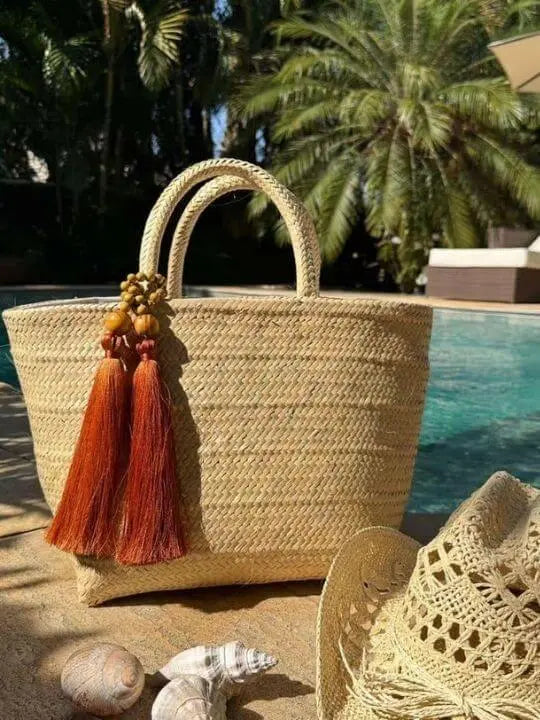 Borogodó Tote Natural White Artisan Straw Bag My Store