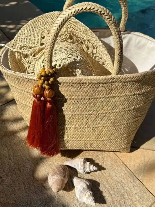 Borogodó Tote Natural White Artisan Straw Bag My Store