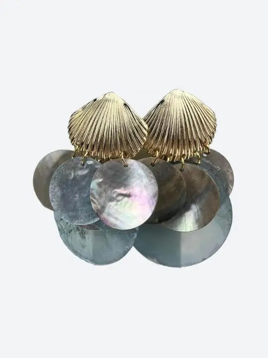 Ocean Glow Mother-of-Pearl Earrings Handcrafted Brazilian Coastal Jewelry My Store