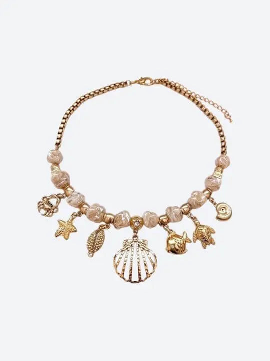 Sea Lover’s Charm Shell Necklace Handcrafted Brazilian Coastal Jewelry My Store