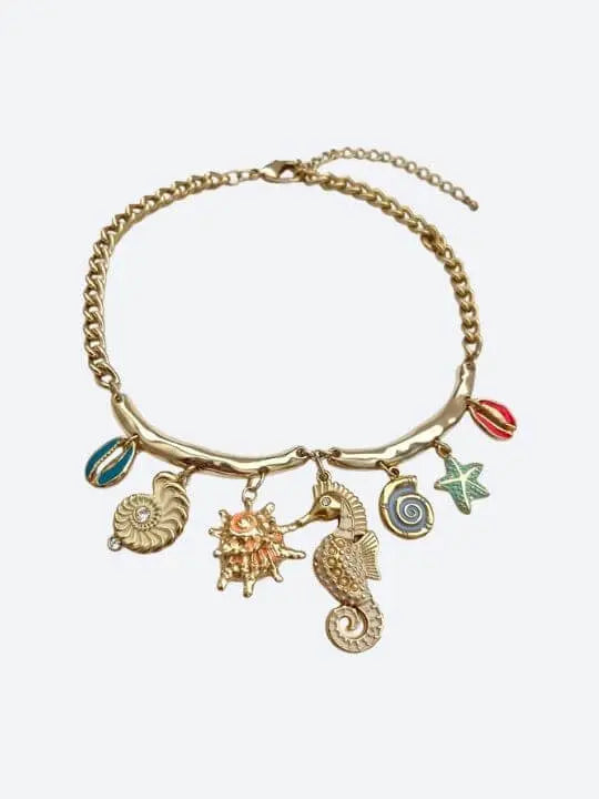 Seahorse Charm Necklace Handcrafted Brazilian Coastal Jewelry My Store