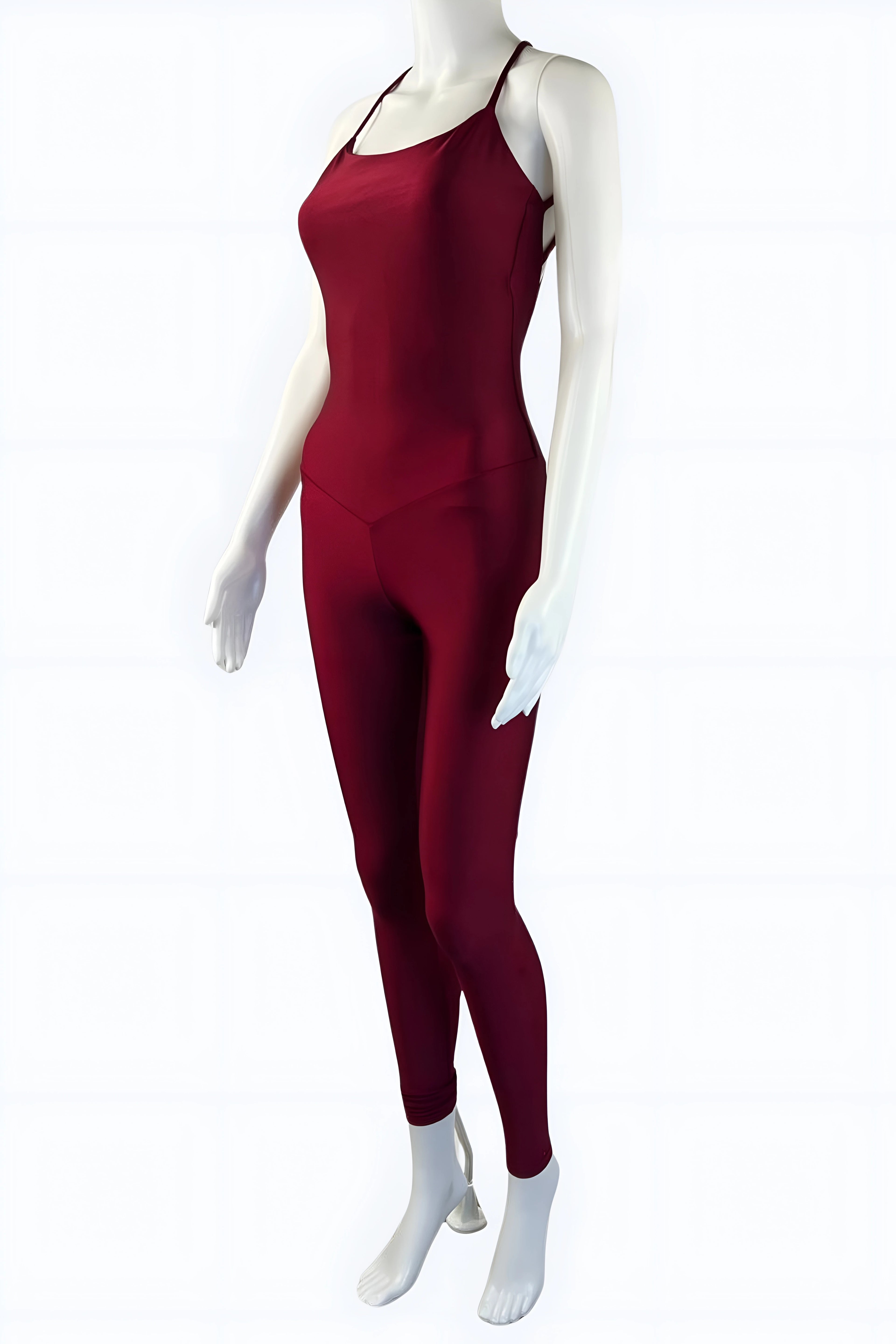 Open-Back Performance Jumpsuit for Women