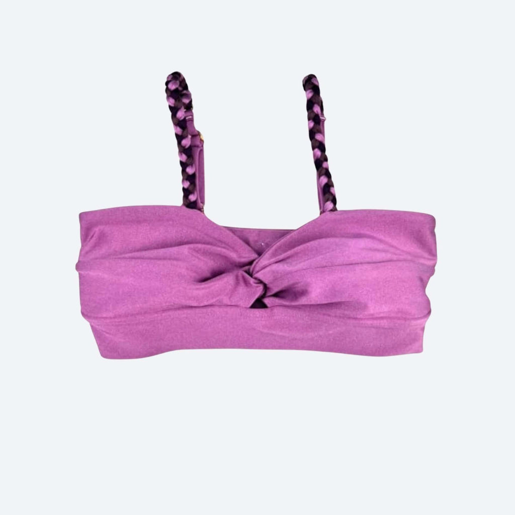 Braided Mauve Pink Gym Top