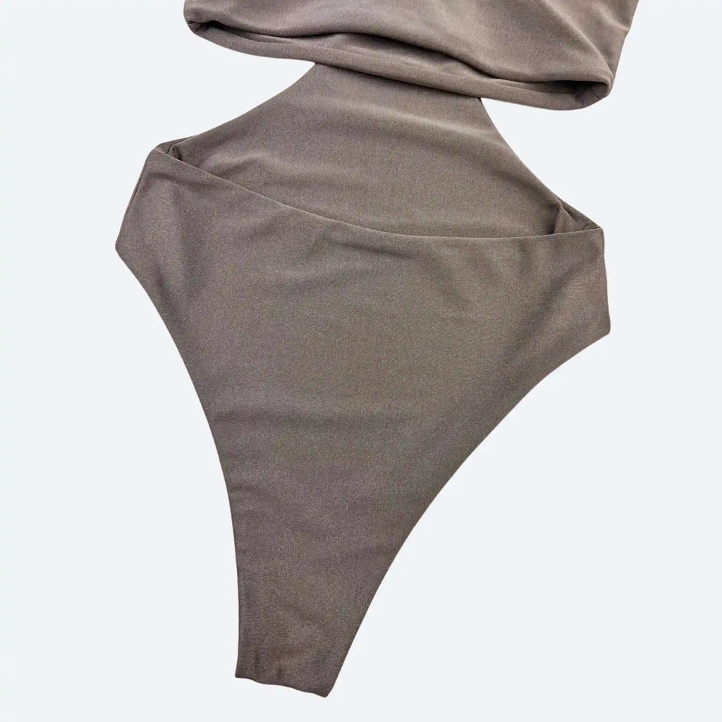 Rio Dark Taupe Bodysuit — Sculpting One Piece Activewear