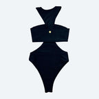 Rio Black Bodysuit — Sculpting Activewear One Piece