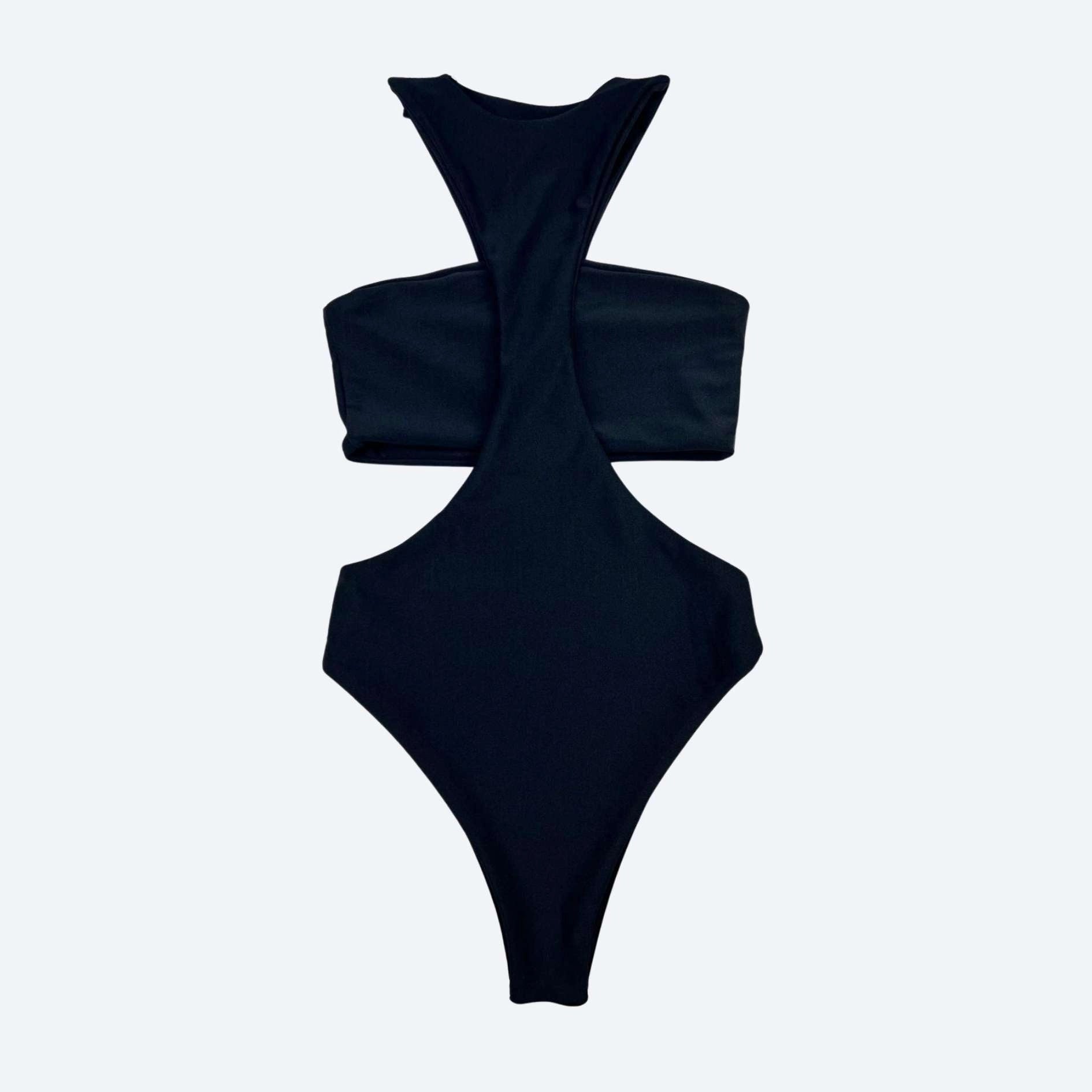 Rio Black Bodysuit — Sculpting Activewear One Piece