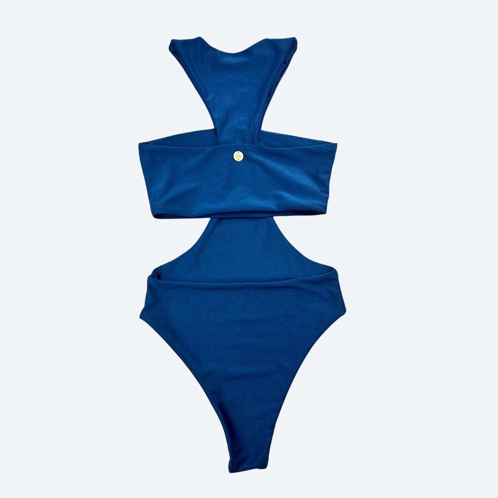 Rio Deep Ocean Blue Bodysuit — Sculpting Activewear One Piece