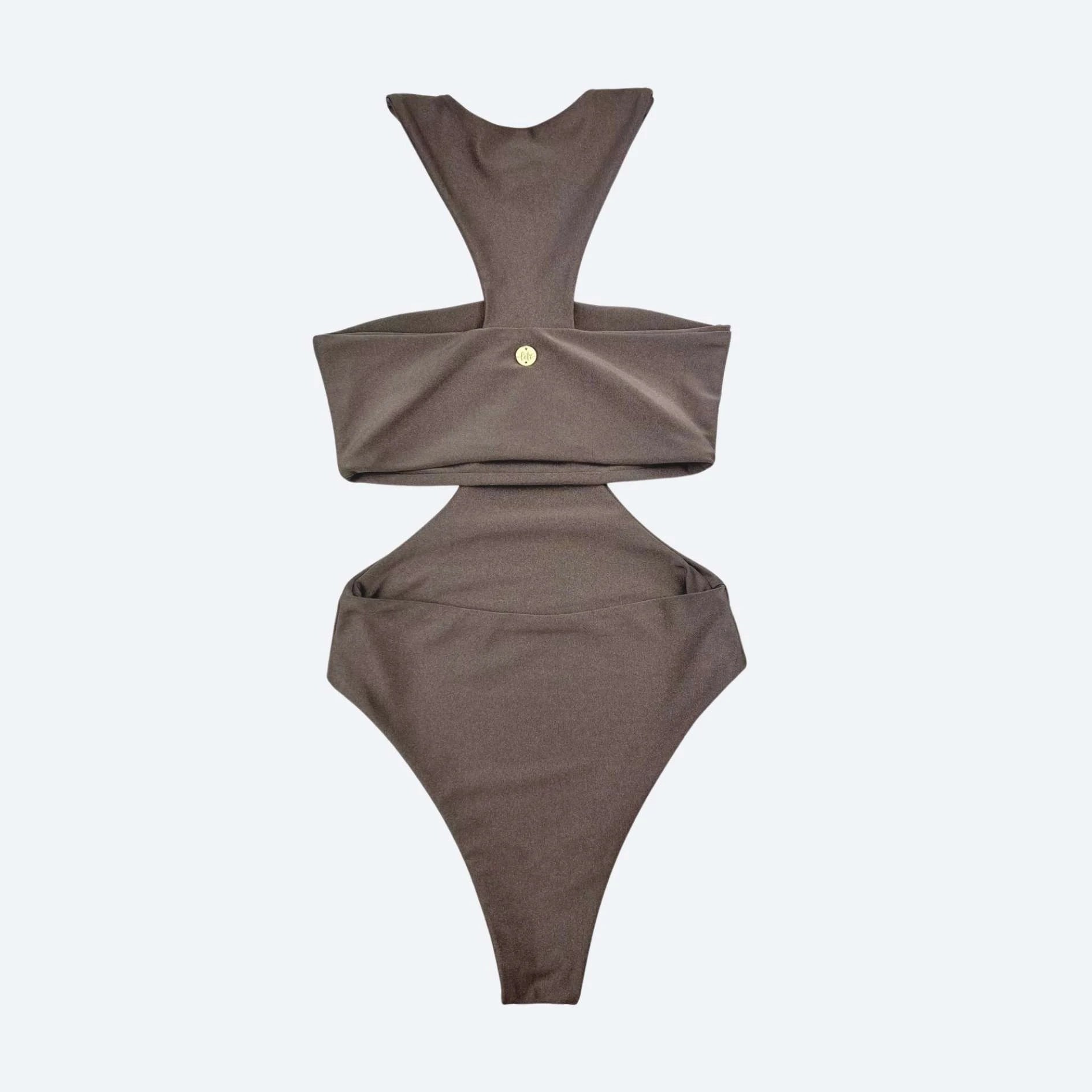 Rio Dark Taupe Bodysuit — Sculpting One Piece Activewear