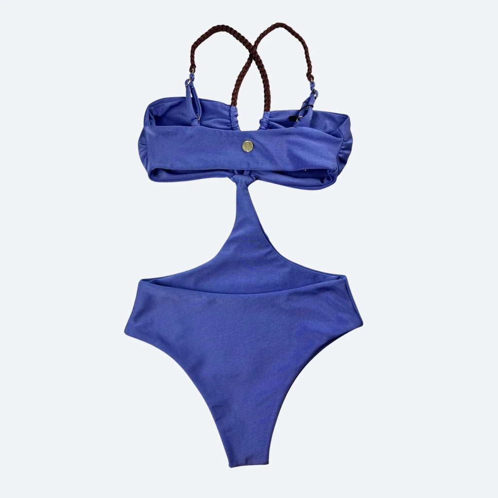 Bali Monokini Braided Straps Serenity — Brazilian One Piece Fitness Swimsuit