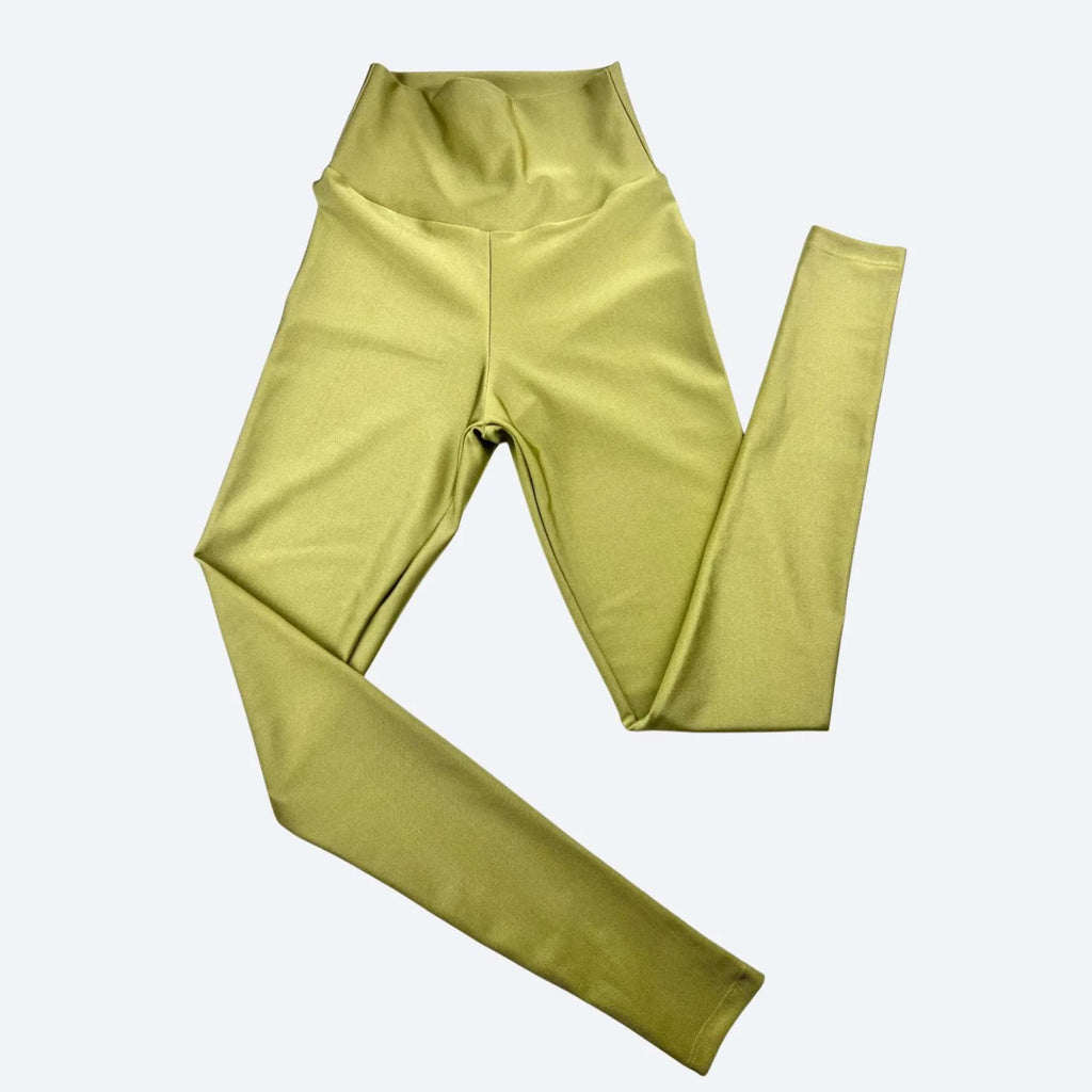 Siena Pistachio High-Waisted Fitness Leggings