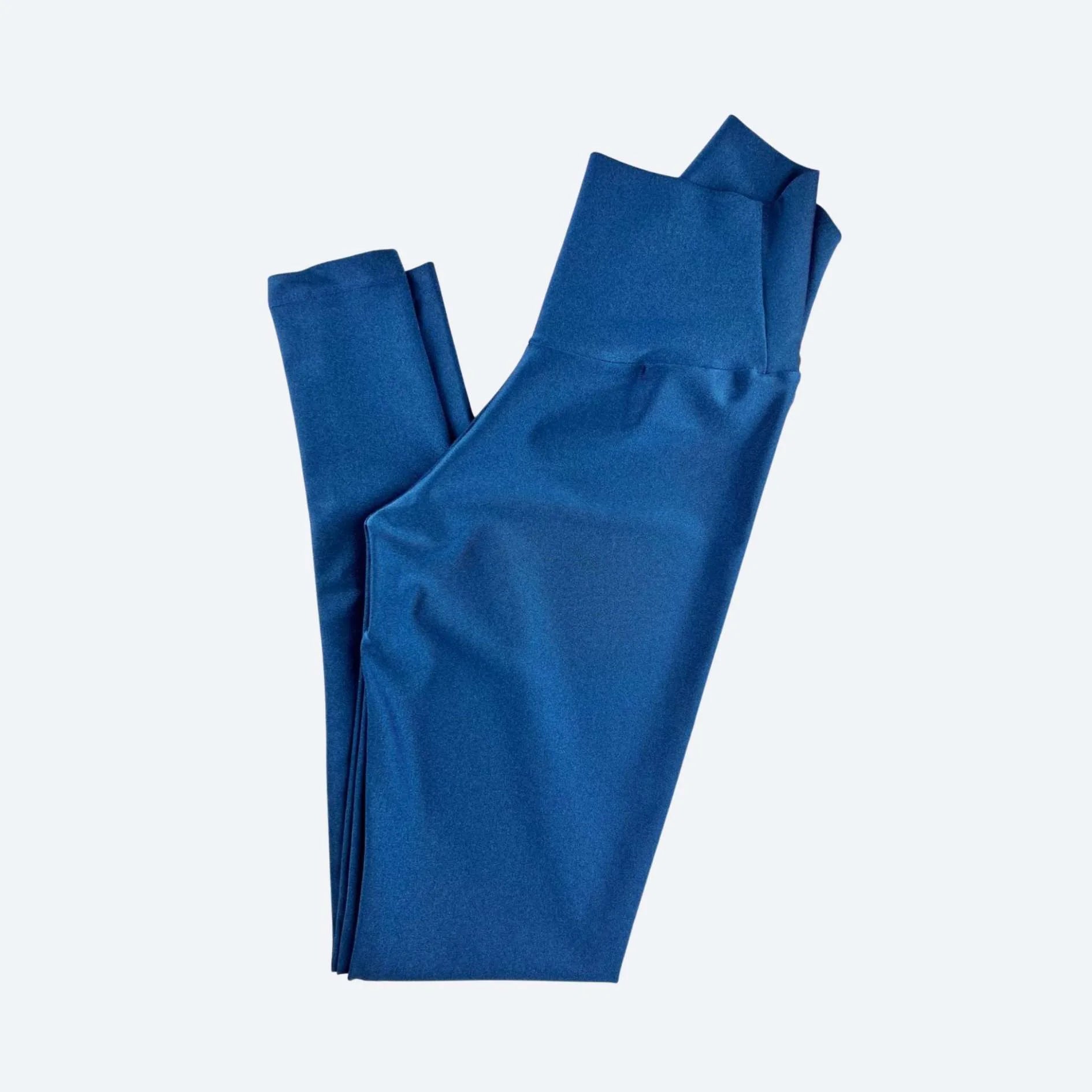 Siena Ocean Blue High-Waisted Fitness Leggings