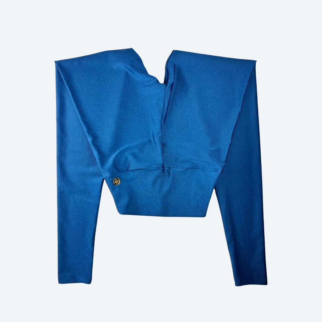 Siena Ocean Blue High-Waisted Fitness Leggings