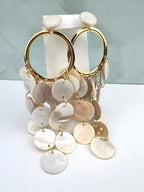 Tidefall Mother-of-Pearl Cascade Earrings Handcrafted Lightweight Coastal Jewelry