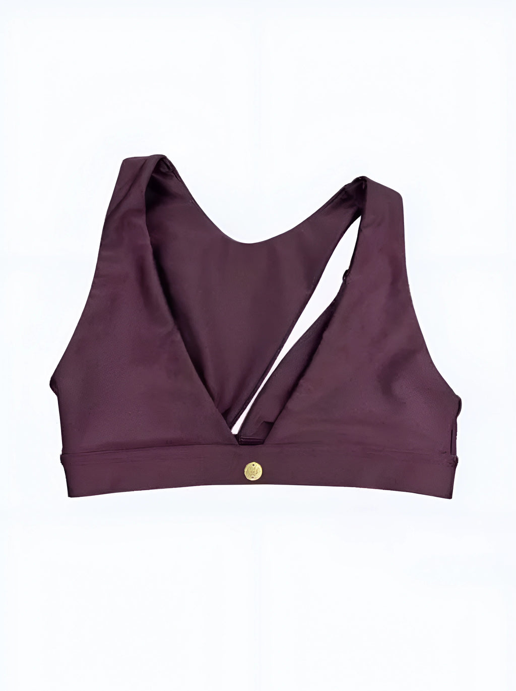 Asymmetrical Purple Taupe Fitness Top