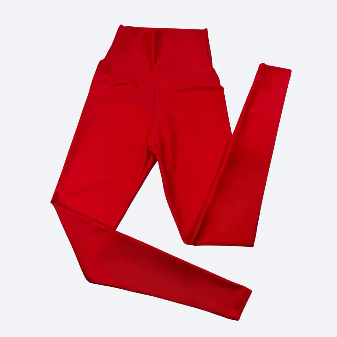 Siena Red Christmas High-Waisted Fitness Leggings My Store