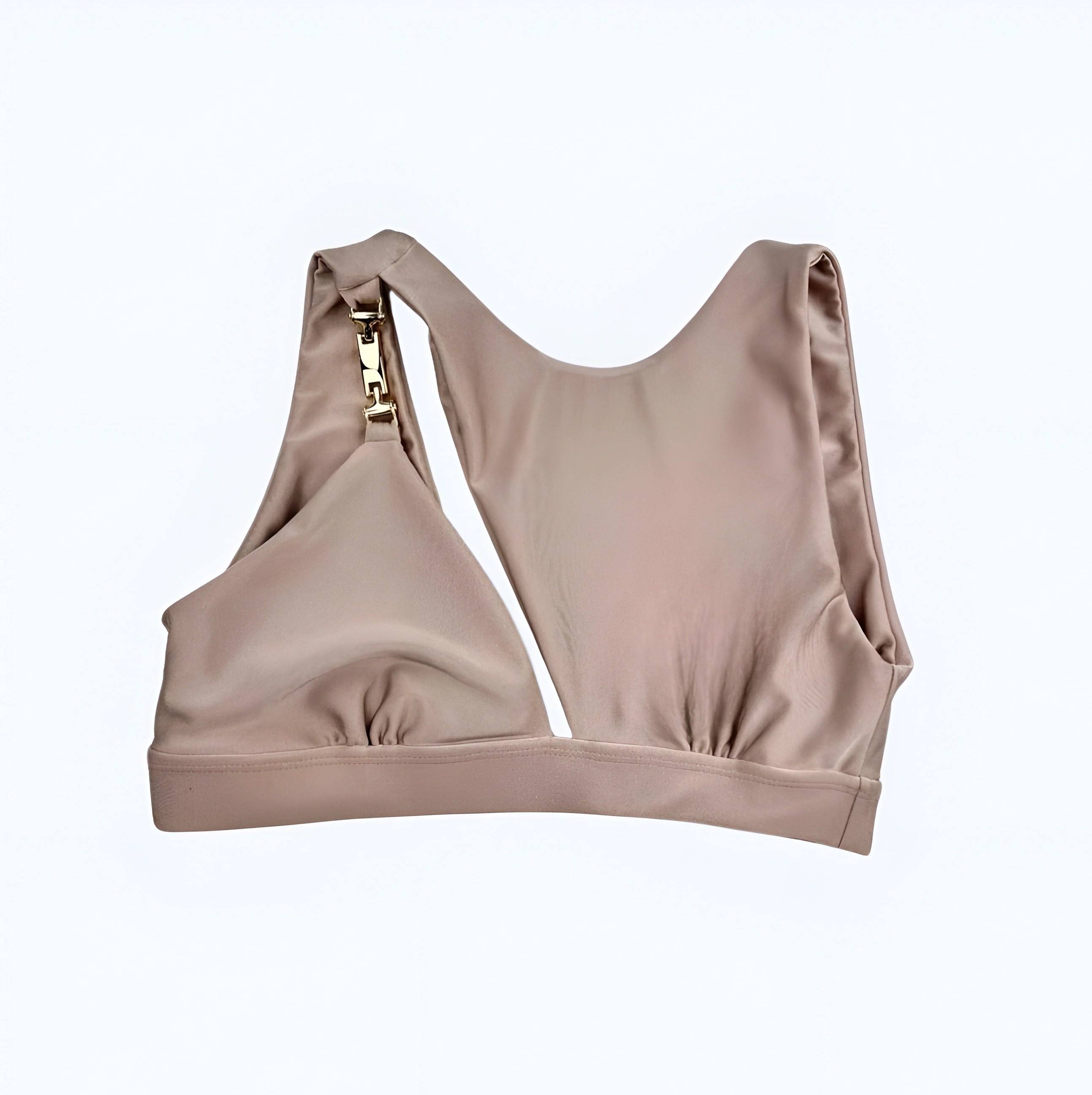 Asymmetrical Ivory Fitness Top