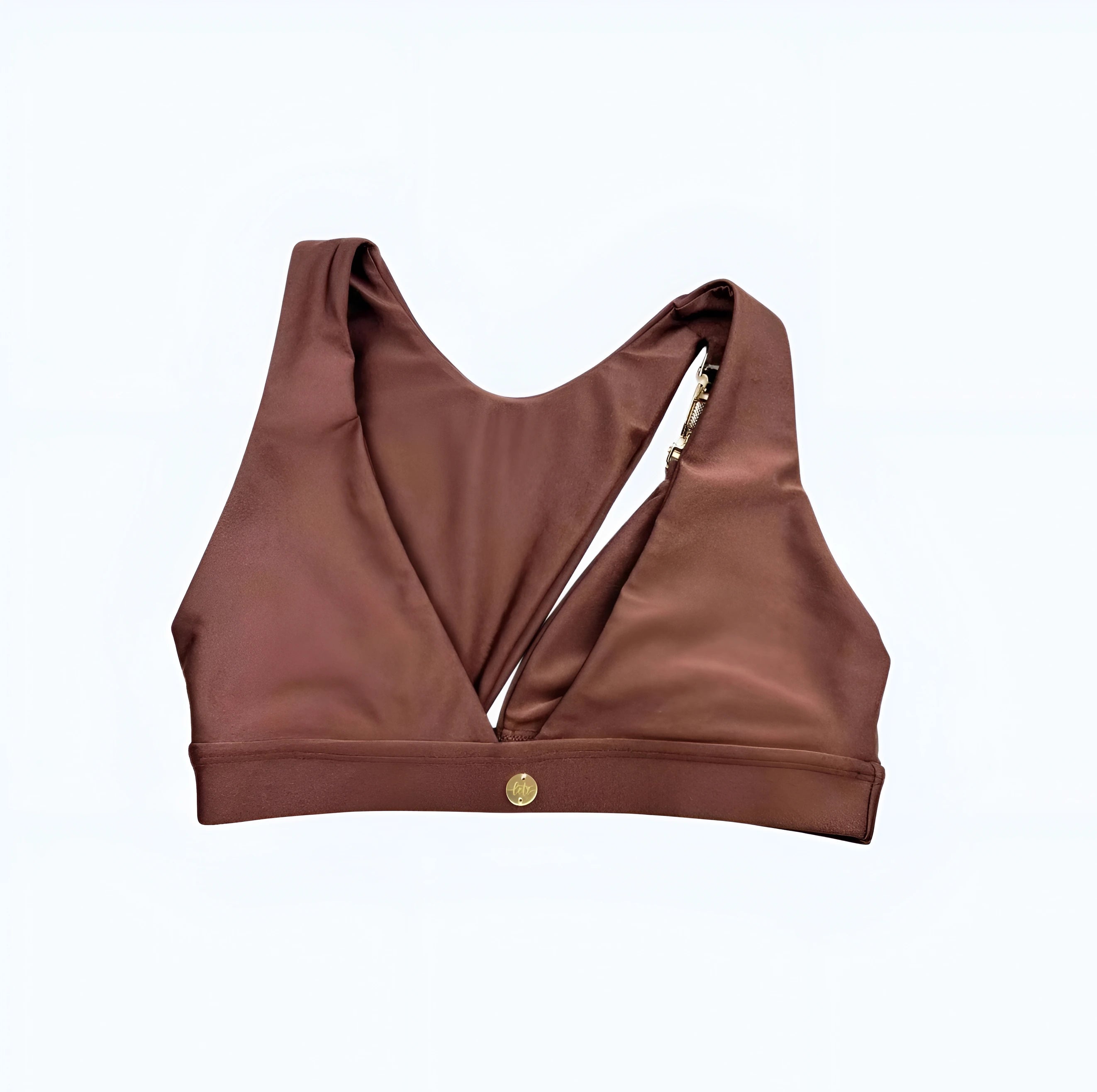 Asymmetrical Cinnamon Fitness Top