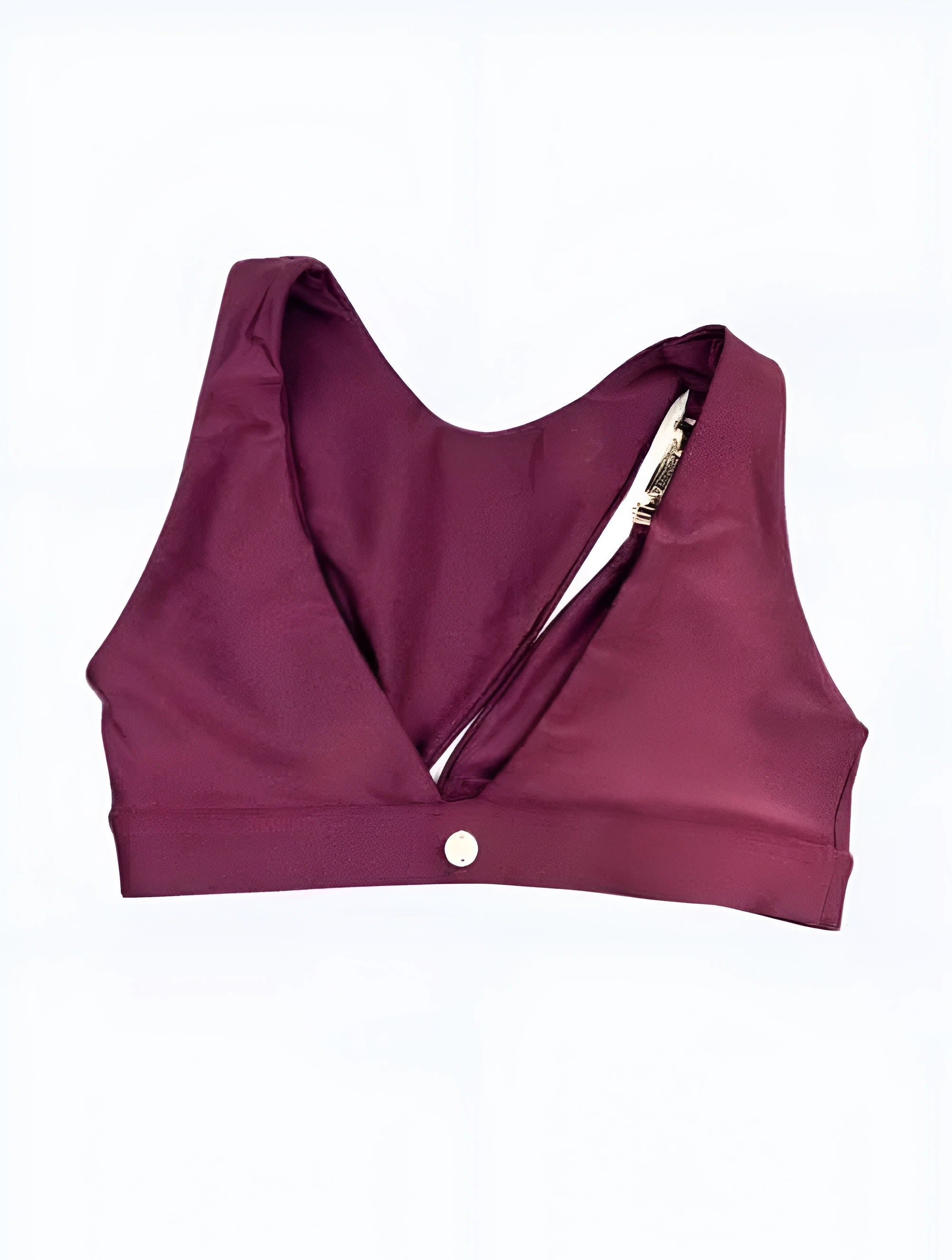 Asymmetrical Merlot Fitness Top