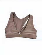 Asymmetrical Dark Taupe Fitness Top