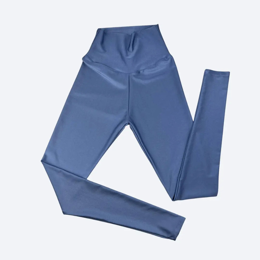 Siena Sky Blue High-Waisted Fitness Leggings My Store