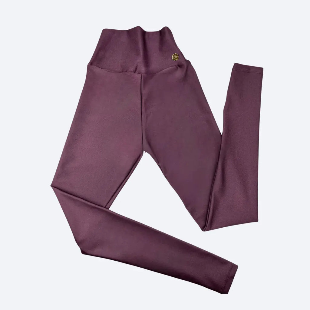 Siena Taupe Purple High-Waisted Fitness Leggings My Store