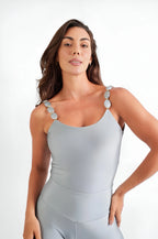 Beaded Strap One Piece Bodysuit – Women’s Fitness Bodysuit & Swimsuit