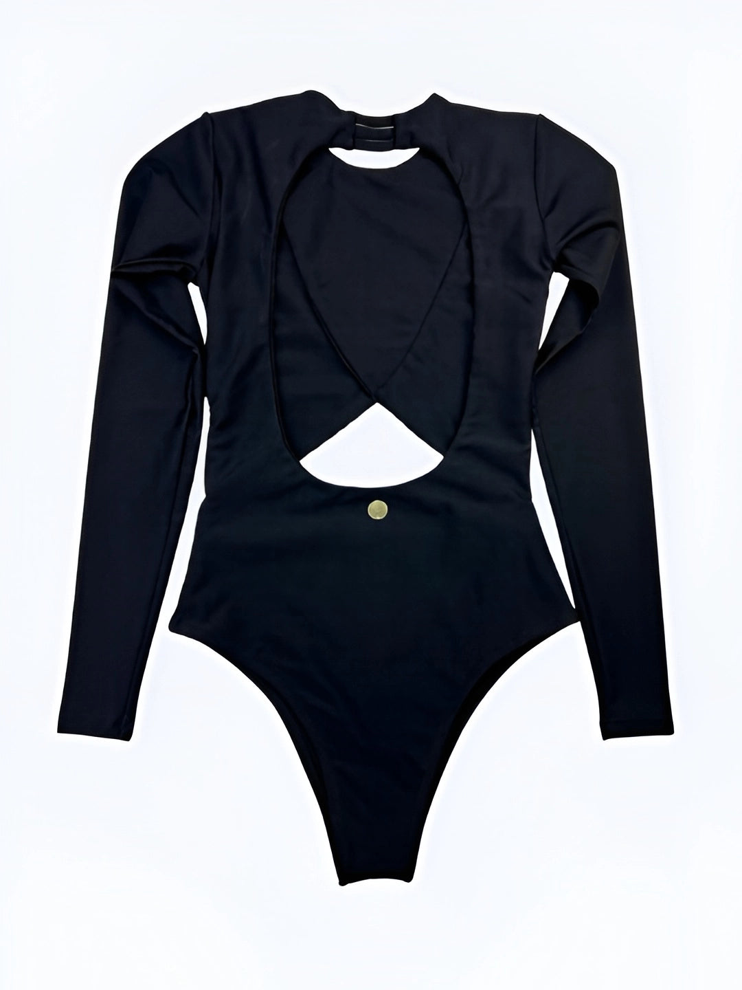 Essenza Asymmetric Long-Sleeve Bodysuit – Sculpting Brazilian Athleisure with UV Protection