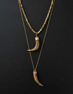 Boho Chic Horn Necklace Set for Women - Handcrafted in Brazil