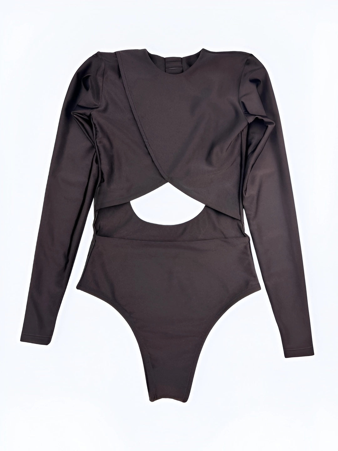 Essenza Asymmetric Long-Sleeve Bodysuit – Sculpting Brazilian Athleisure with UV Protection