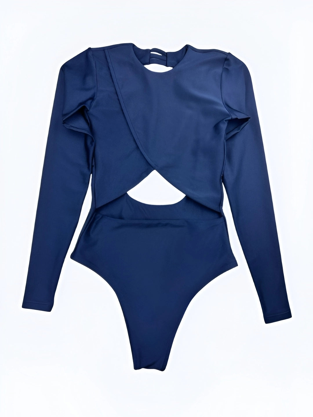 Essenza Asymmetric Long-Sleeve Bodysuit – Sculpting Brazilian Athleisure with UV Protection